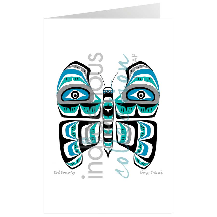 Teal Butterfly by artist Shirley Babcock