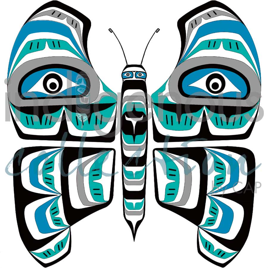Teal Butterfly by artist Shirley Babcock