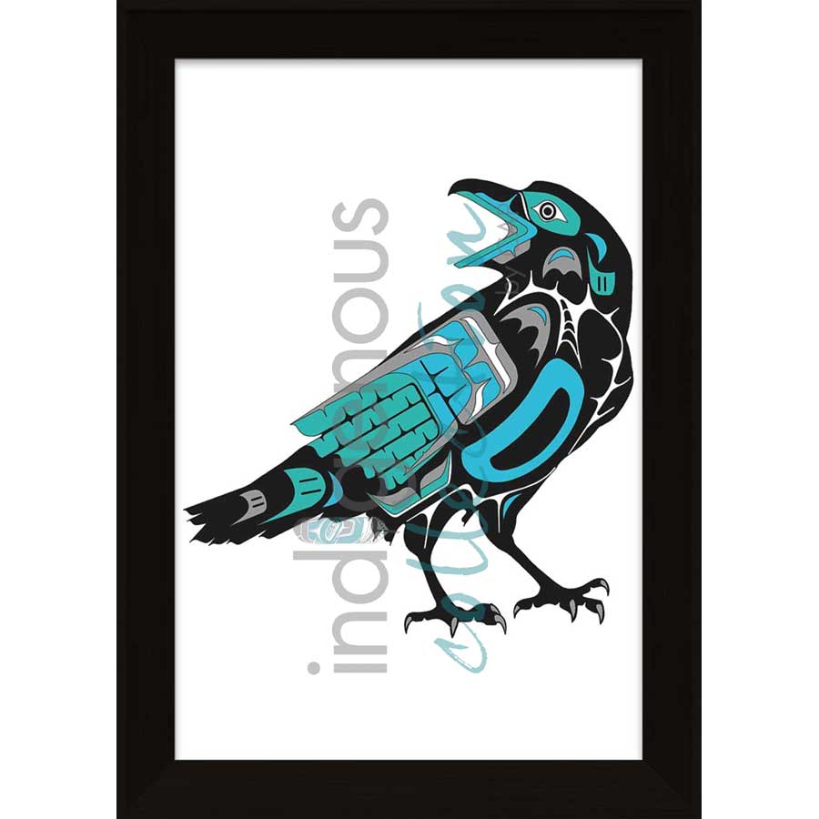 Raven Talk by artist Shirley Babcock - Coast Salish/Kwakwaka'wakw. Indigenous Collection