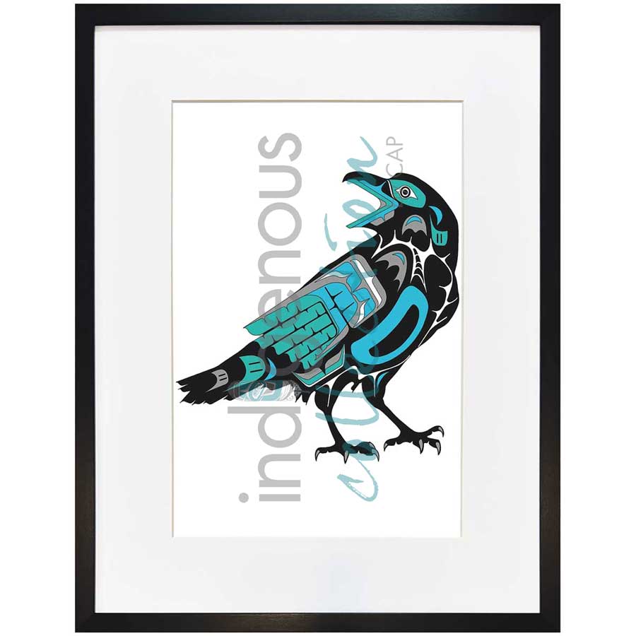 Raven Talk by artist Shirley Babcock - Coast Salish/Kwakwaka'wakw. Indigenous Collection