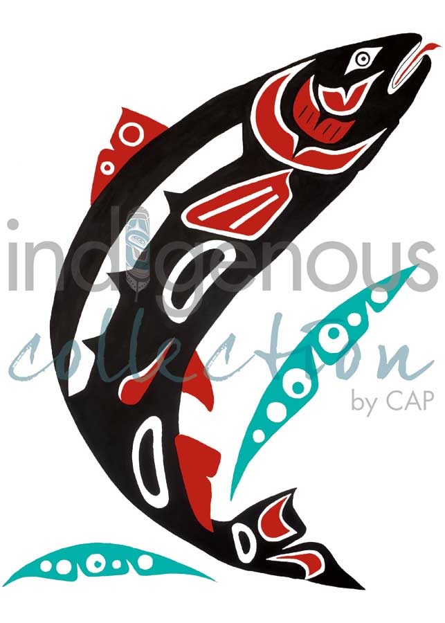 Salmon by artist Shirley Babcock