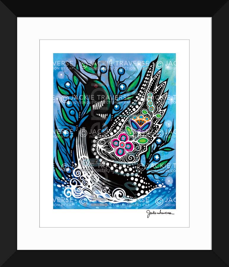 Father Loon Limited Edition by artist Jackie Traverse
