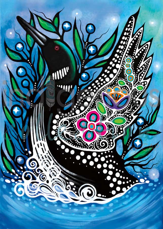 Father Loon by artist Jackie Traverse