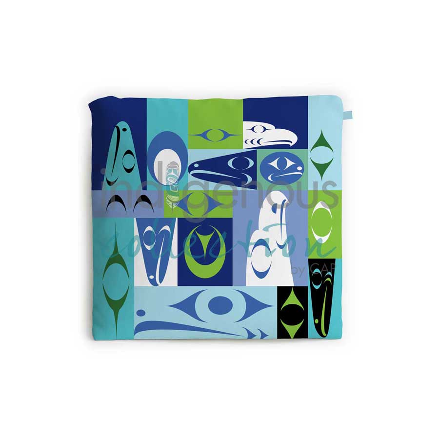 Coast Salish Design Reusable Shopping Bag