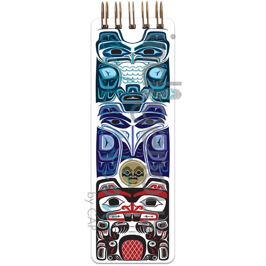 Eagle, Raven, Beaver Notepad by artist Clarence Mills. Indigenous Collection.