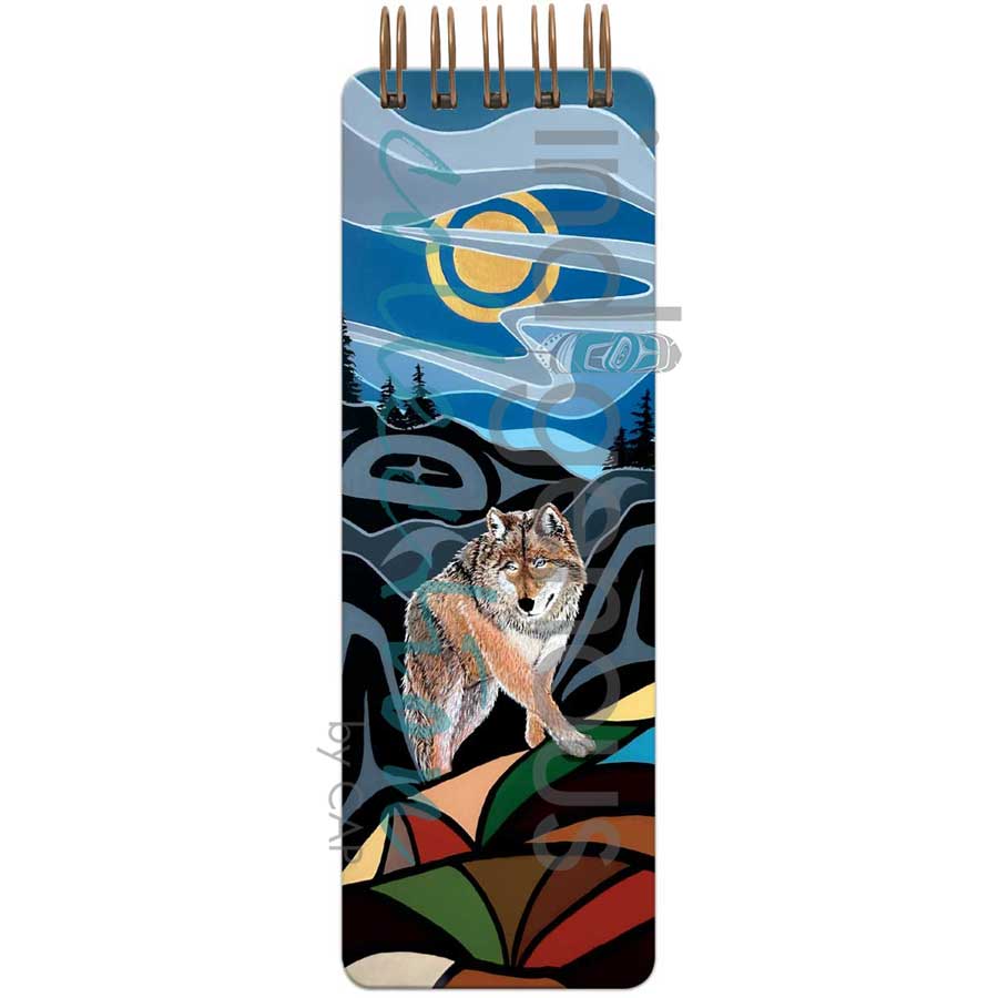 Foggy Mountain Notepad by artist Shelley Davies. Indigenous Collection.