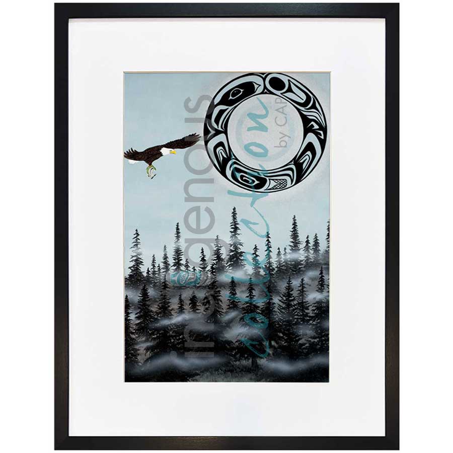 Eagle Moon by artist Shelley Davies - Coast Salish. Indigenous Collection