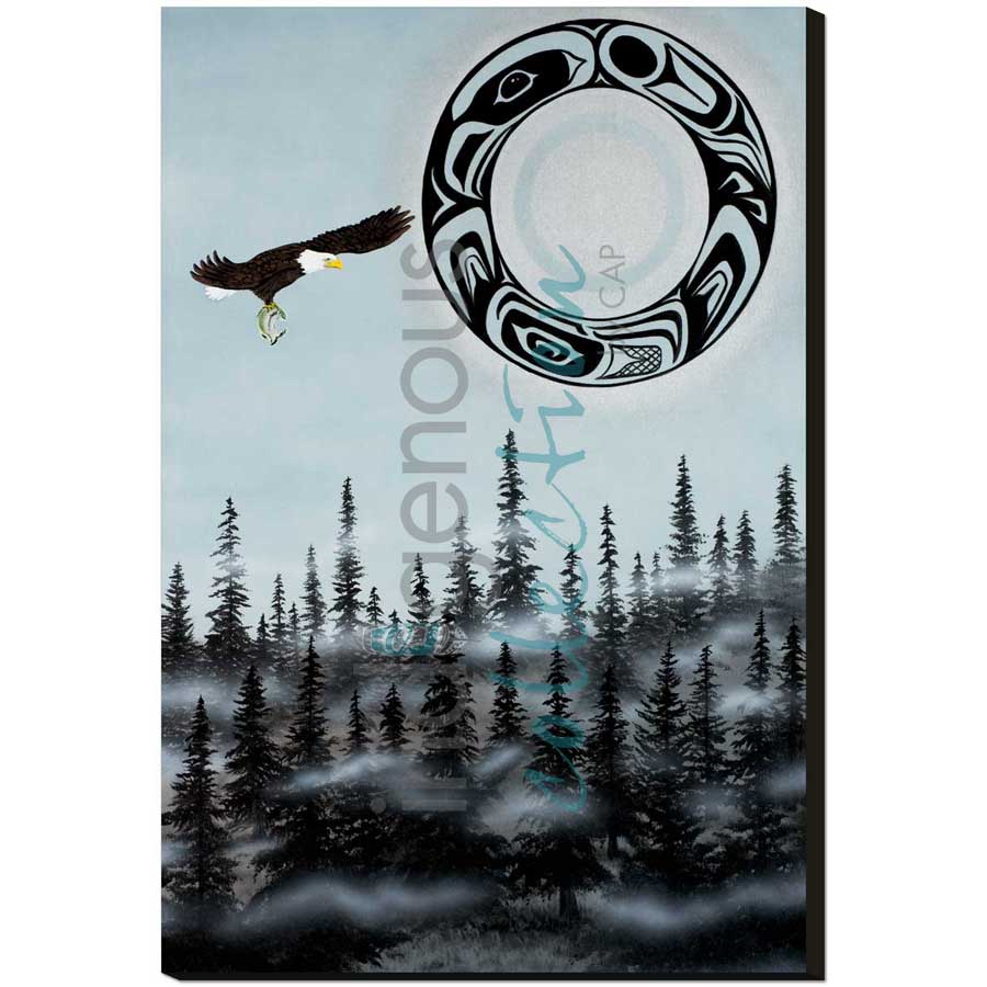 Eagle Moon by artist Shelley Davies - Coast Salish. Indigenous Collection
