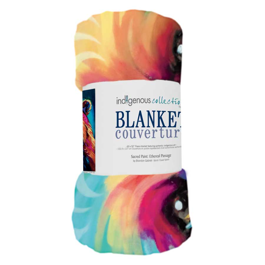 Sacred Paint: Ethereal Passage Fleece Blanket