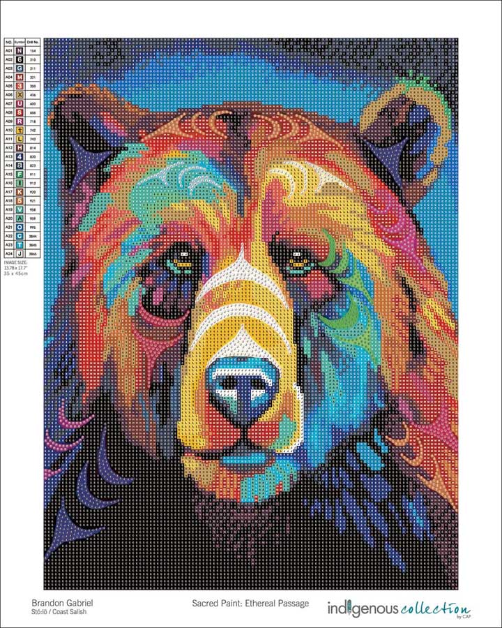 Sacred Paint: Ethereal Passage Diamond Art Kit by artist Brandon Gabriel. Indigenous Collection