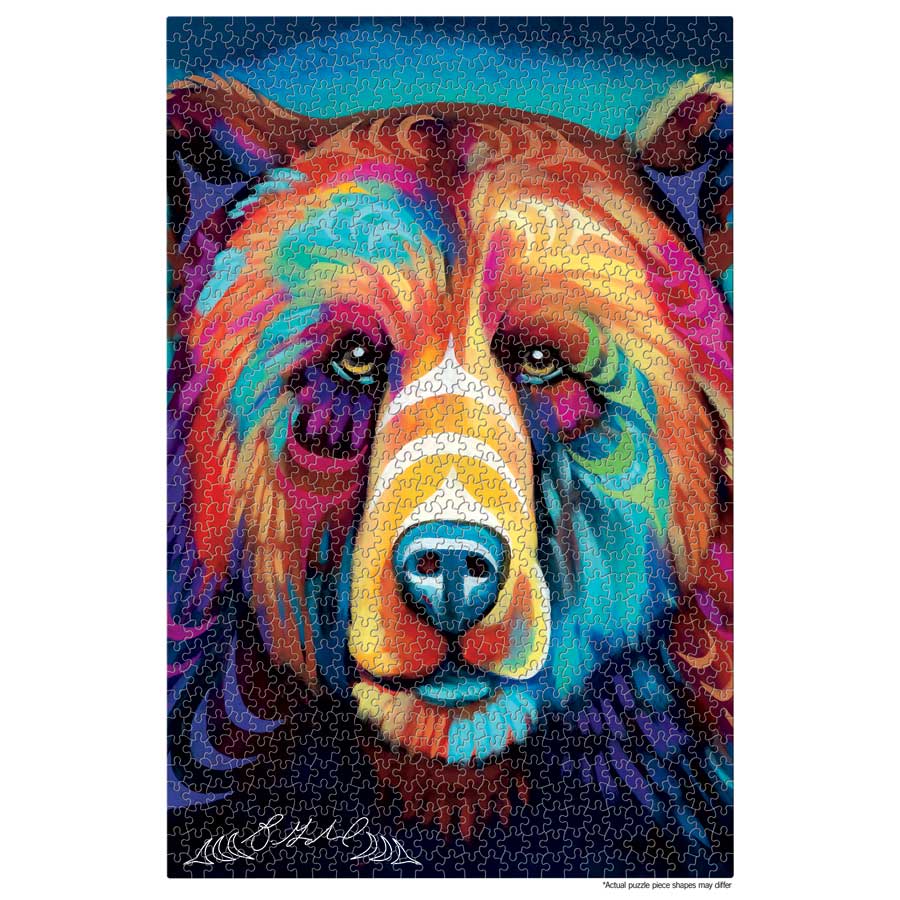 Sacred Paint: Ethereal Passage Puzzle - 1000 Pcs by artist Brandon Gabriel. Indigenous Collection.
