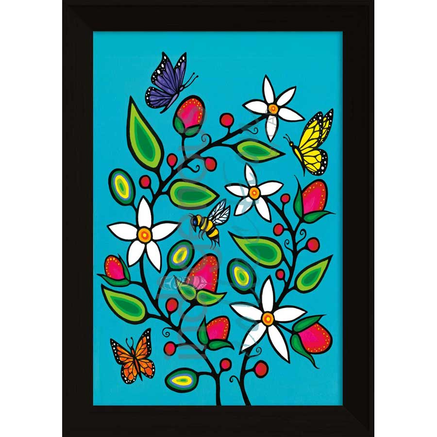 Berry Garden by artist Jeffrey Red George - Ojibway. Indigenous Collection