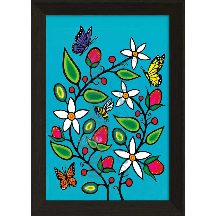 Berry Garden by artist Jeffrey Red George - Ojibway. Indigenous Collection