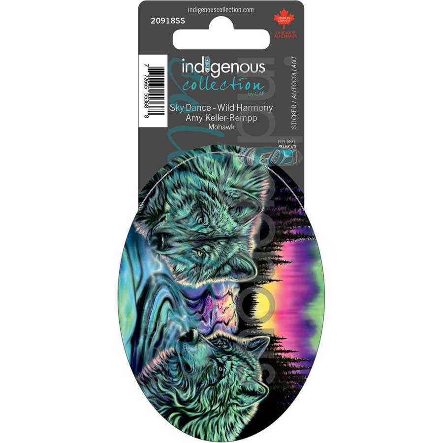Sky Dance - Wild Harmony Sticker by artist Amy Keller-Rempp. Indigenous Collection.
