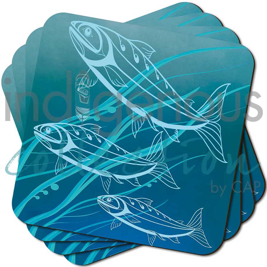 Return Coaster by artist Jessica McCallum-Miller (Hlox Majagalee). Indigenous Collection.