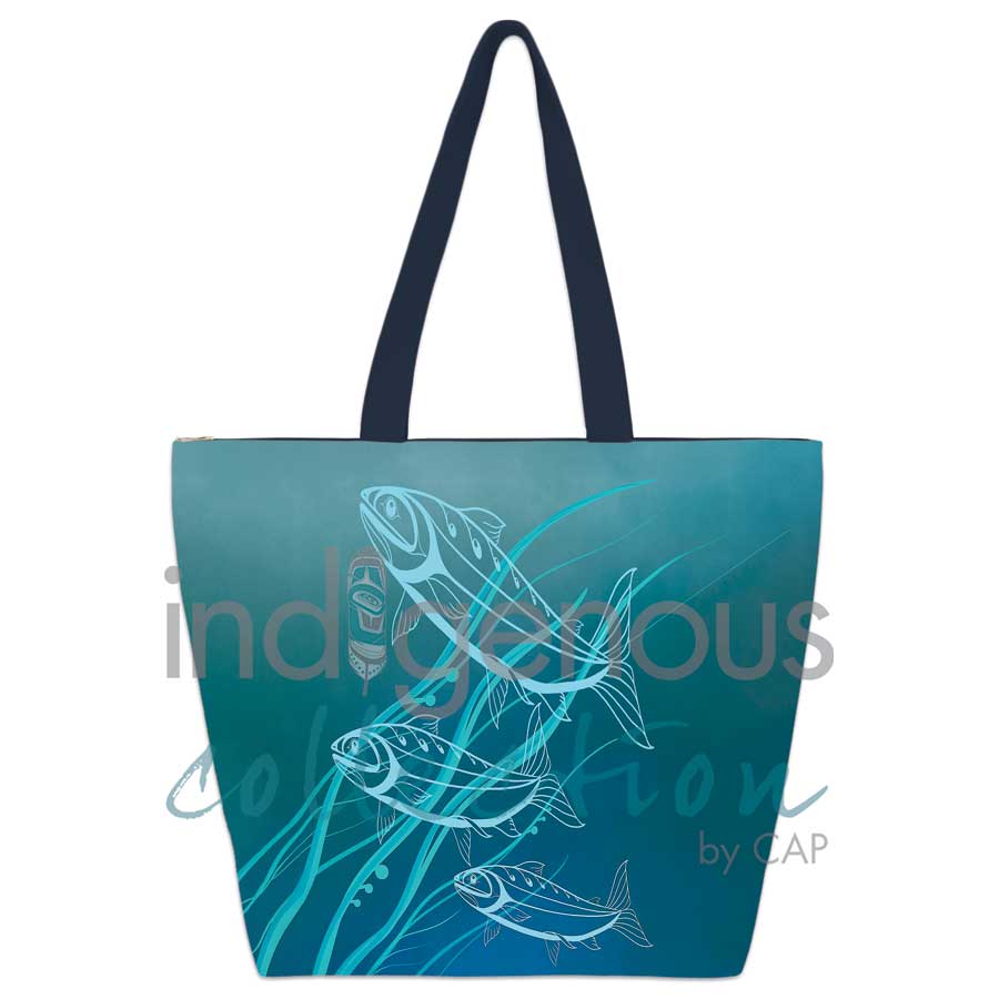 Return Large Tote Bag by artist Jessica McCallum-Miller (Hlox Majagalee) - Gitksan