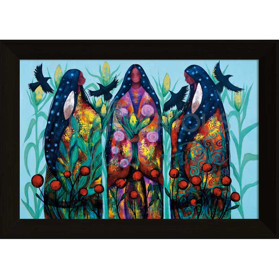 Three Sisters by artist Jackie Traverse - Anishinaabe. Indigenous Collection