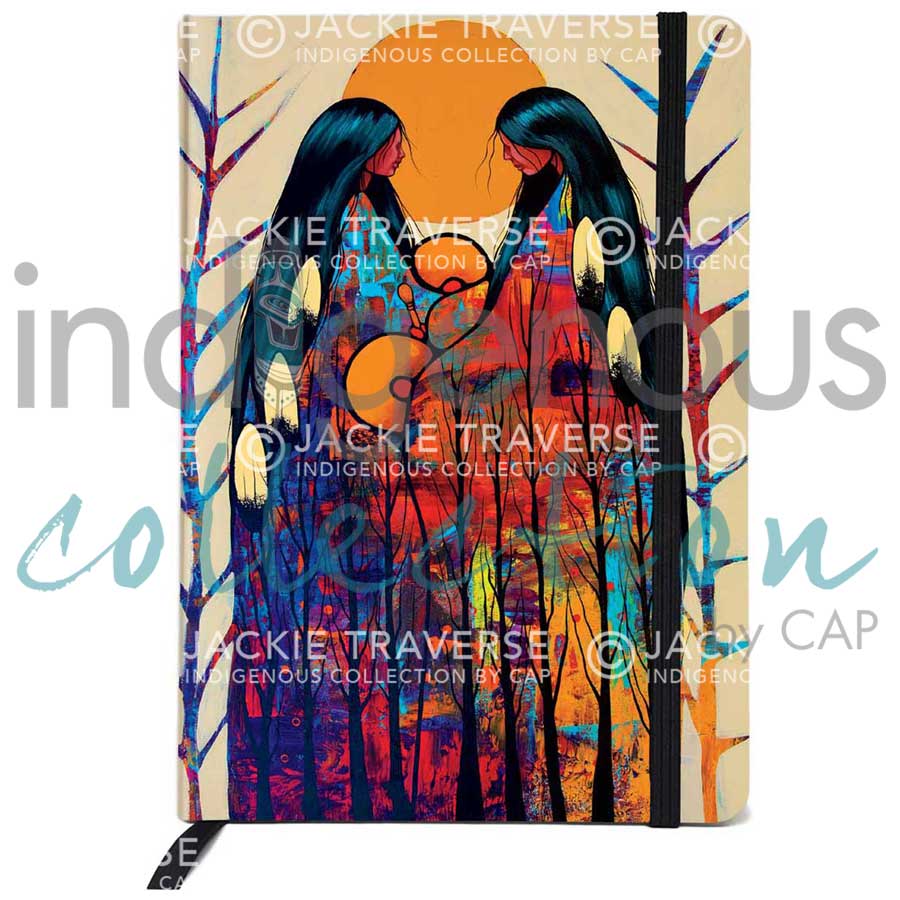 Spirits of the Drum Journal by artist Jackie Traverse. Indigenous Collection.
