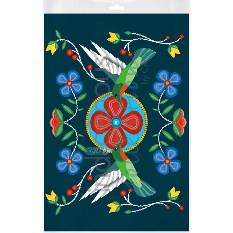 Hummingbirds by artist Lisa Berry - Métis. Indigenous Collection