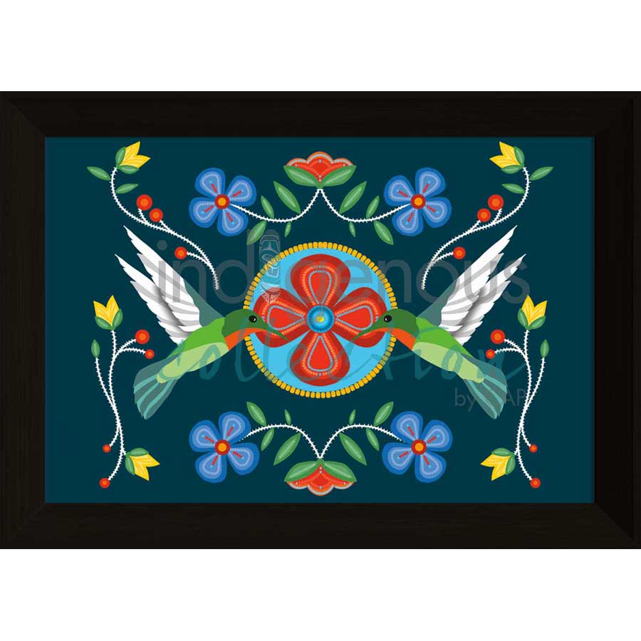 Hummingbirds by artist Lisa Berry - Métis. Indigenous Collection