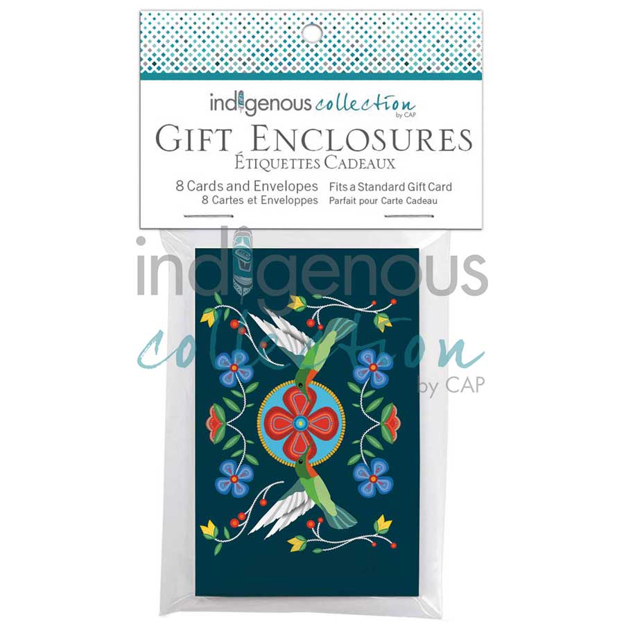 Hummingbirds Gift Enclosure Cards by artist Lisa Berry. Indigenous Collection.