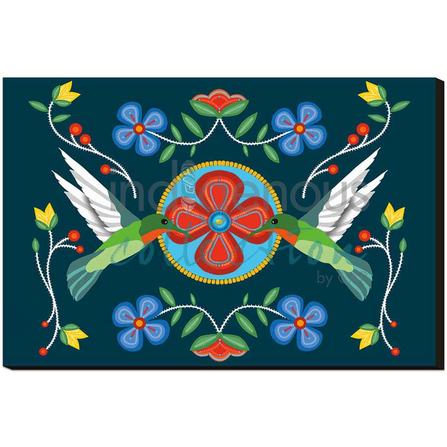 Hummingbirds by artist Lisa Berry - Métis. Indigenous Collection