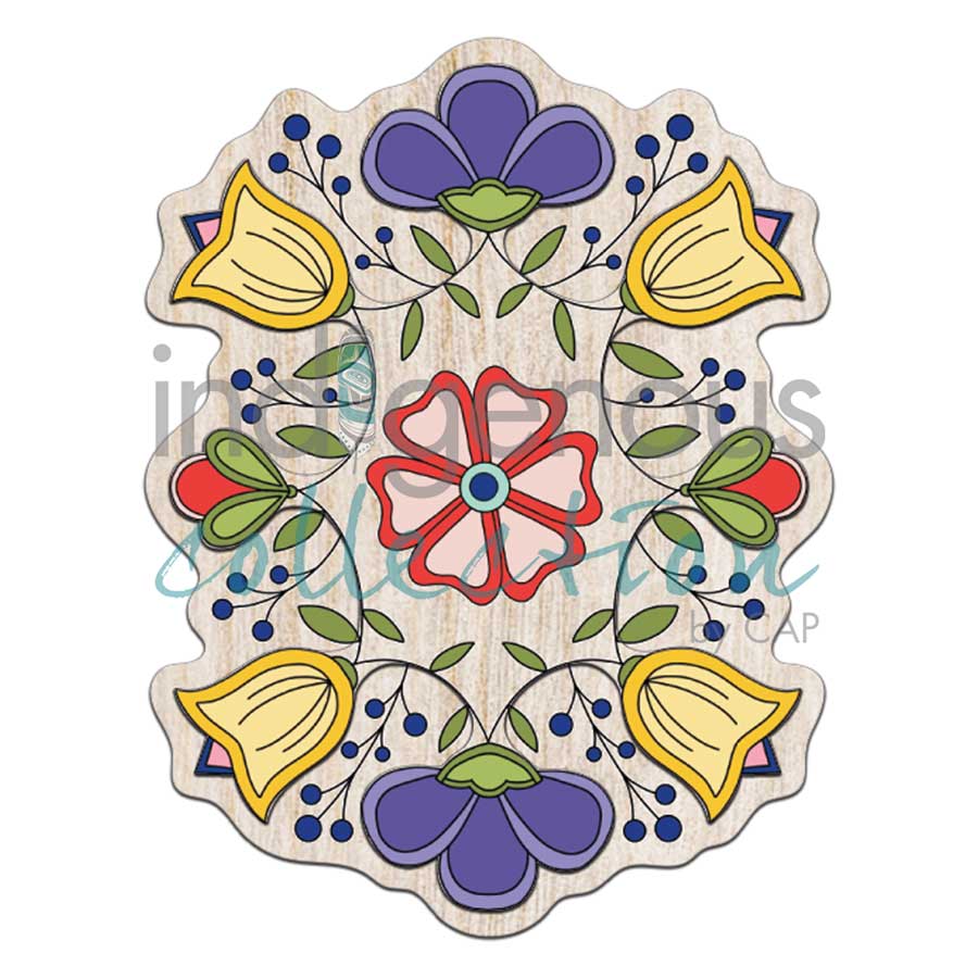 Floral II 3D Magnets by artist Lisa Berry. Indigenous Collection.