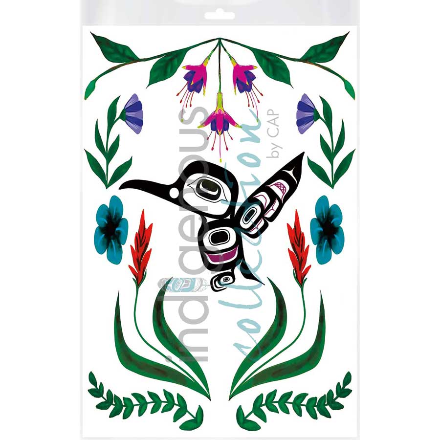 Xgesit (Hummingbird) by artist Carmen Redunante - Nisga'a. Indigenous Collection