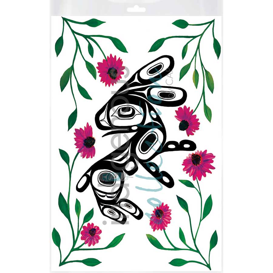Rabbit Medicine by artist Carmen Redunante - Nisga'a. Indigenous Collection