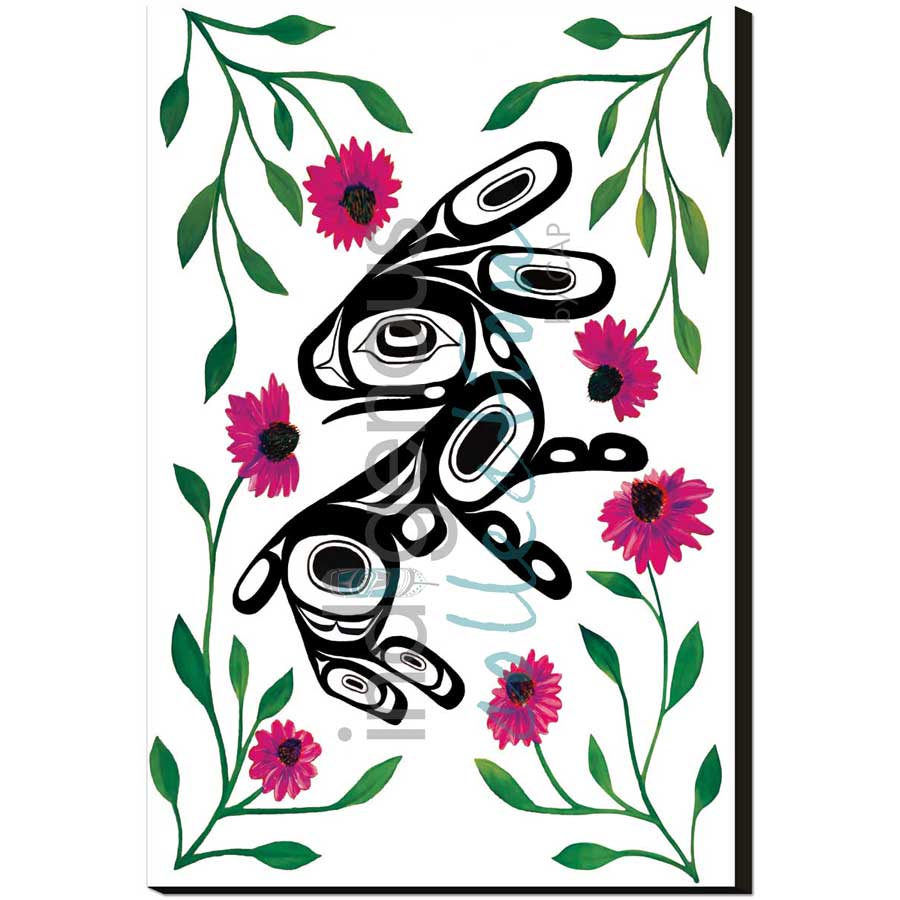 Rabbit Medicine by artist Carmen Redunante - Nisga'a. Indigenous Collection