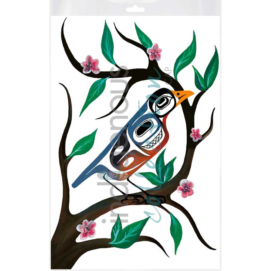 First Sign of Spring by artist Carmen Redunante - Nisga'a. Indigenous Collection