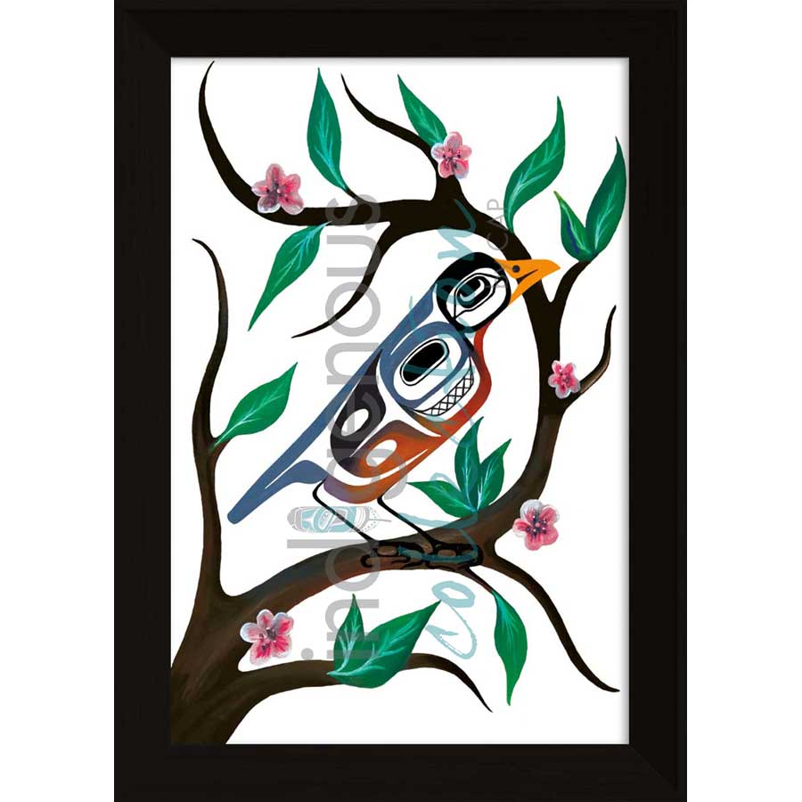 First Sign of Spring by artist Carmen Redunante - Nisga'a. Indigenous Collection