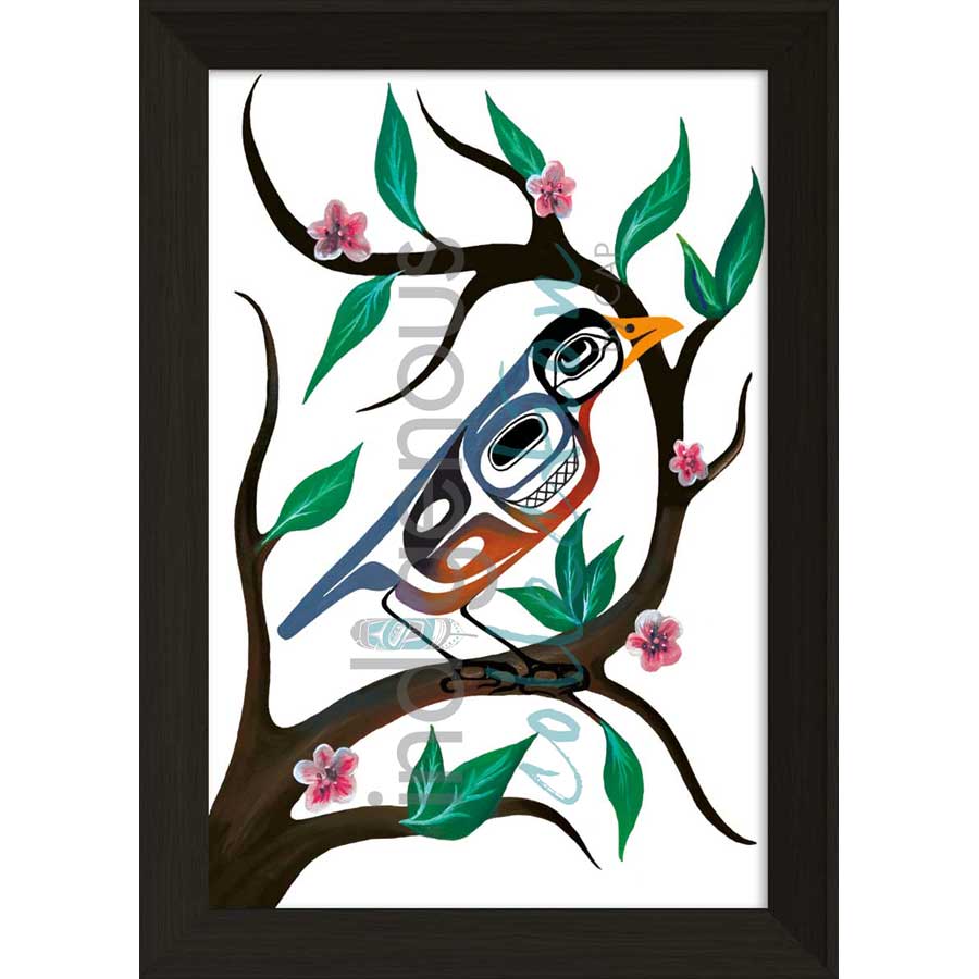 First Sign of Spring by artist Carmen Redunante - Nisga'a. Indigenous Collection