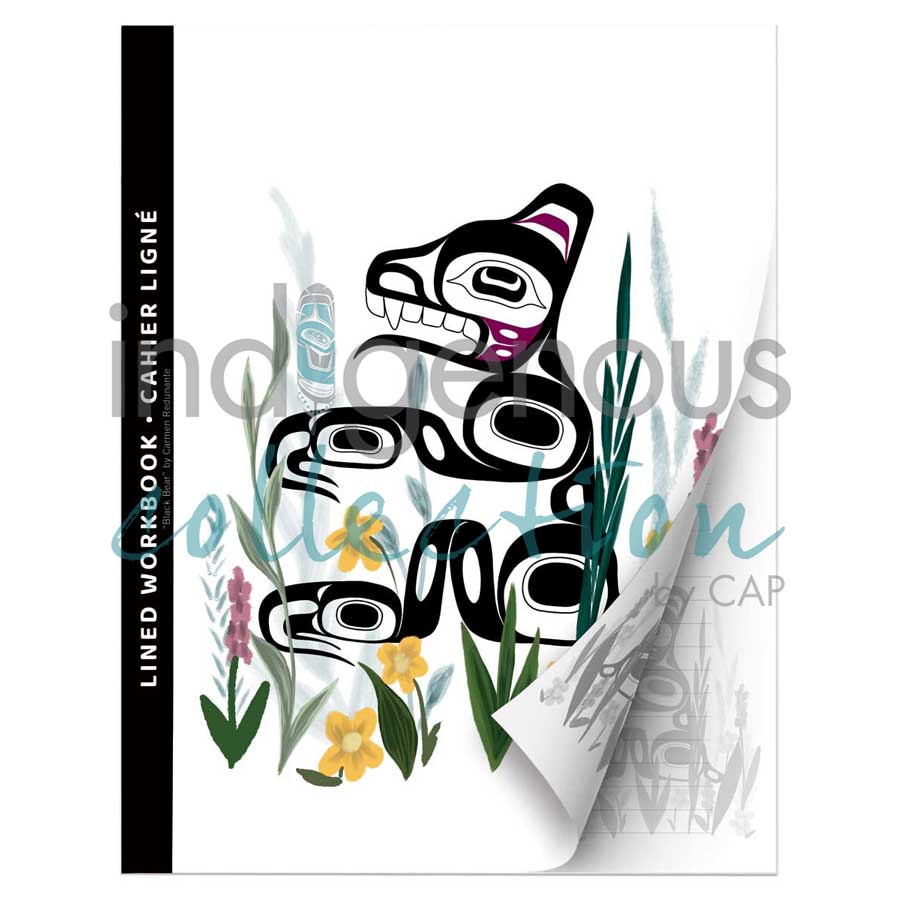 Black Bear Workbook by artist Carmen Redunante. Indigenous Collection.
