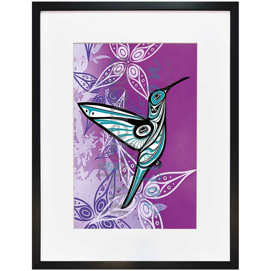 Hummingbird by artist Jessica McCallum-Miller (Hlox Majagalee) - Gitksan. Indigenous Collection