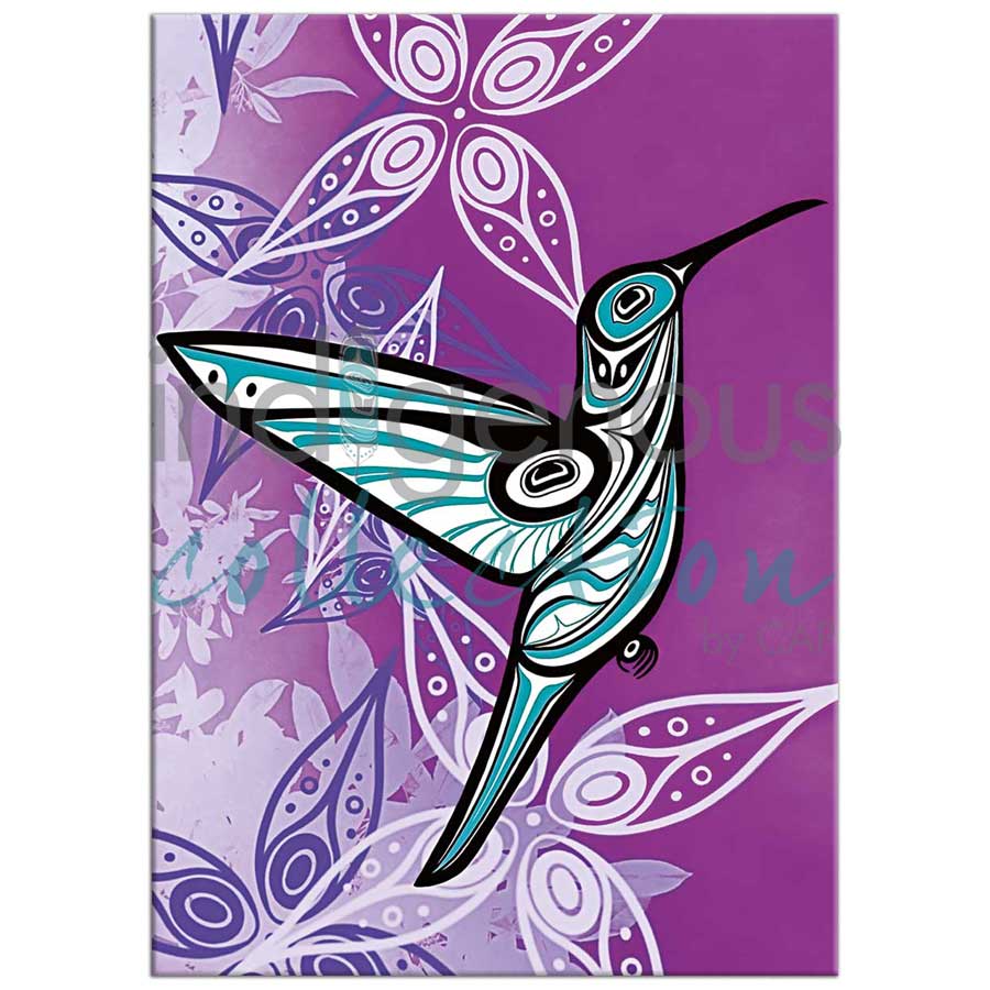 Hummingbird Magnet by artist Jessica McCallum-Miller (Hlox Majagalee). Indigenous Collection.
