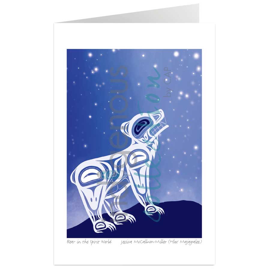 Bear in the Spirit World by artist Jessica McCallum-Miller (Hlox Majagalee)