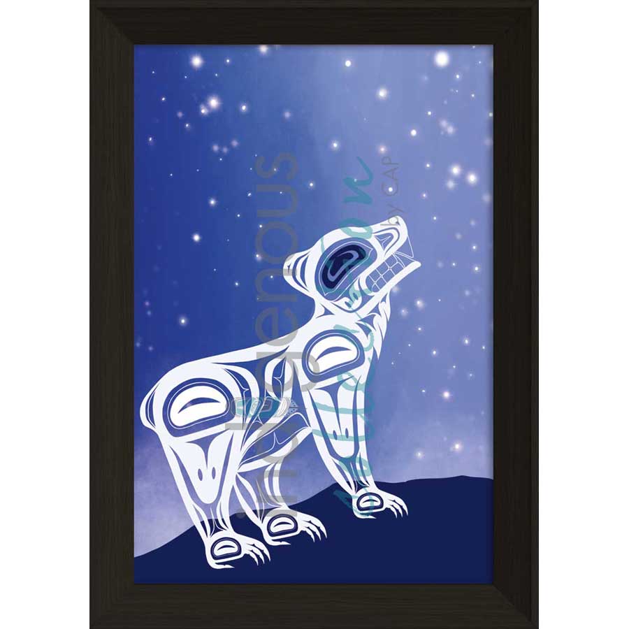 Bear in the Spirit World by artist Jessica McCallum-Miller (Hlox Majagalee) - Gitksan. Indigenous Collection