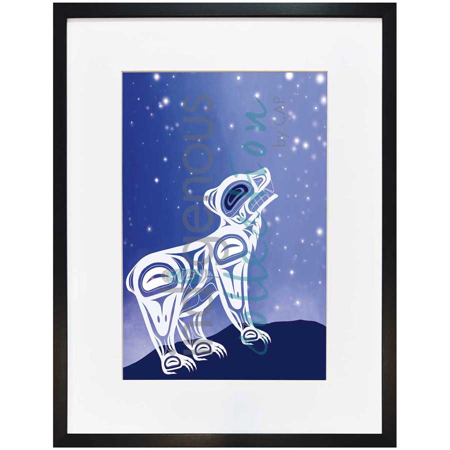 Bear in the Spirit World by artist Jessica McCallum-Miller (Hlox Majagalee) - Gitksan. Indigenous Collection
