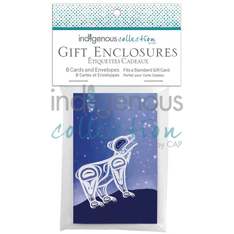 Bear in the Spirit World Gift Enclosure Cards by artist Jessica McCallum-Miller (Hlox Majagalee). Indigenous Collection.