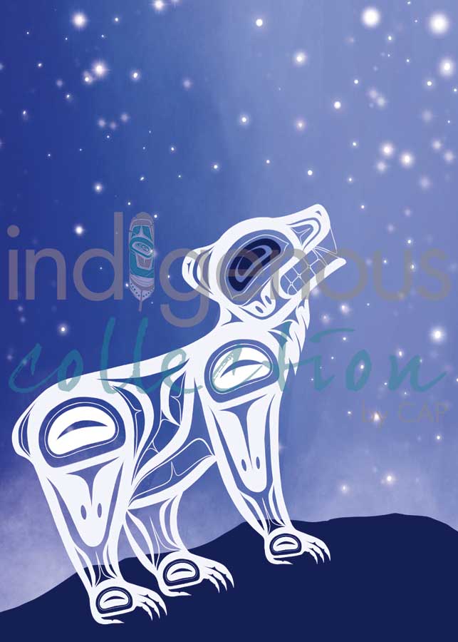 Bear in the Spirit World by artist Jessica McCallum-Miller (Hlox Majagalee)