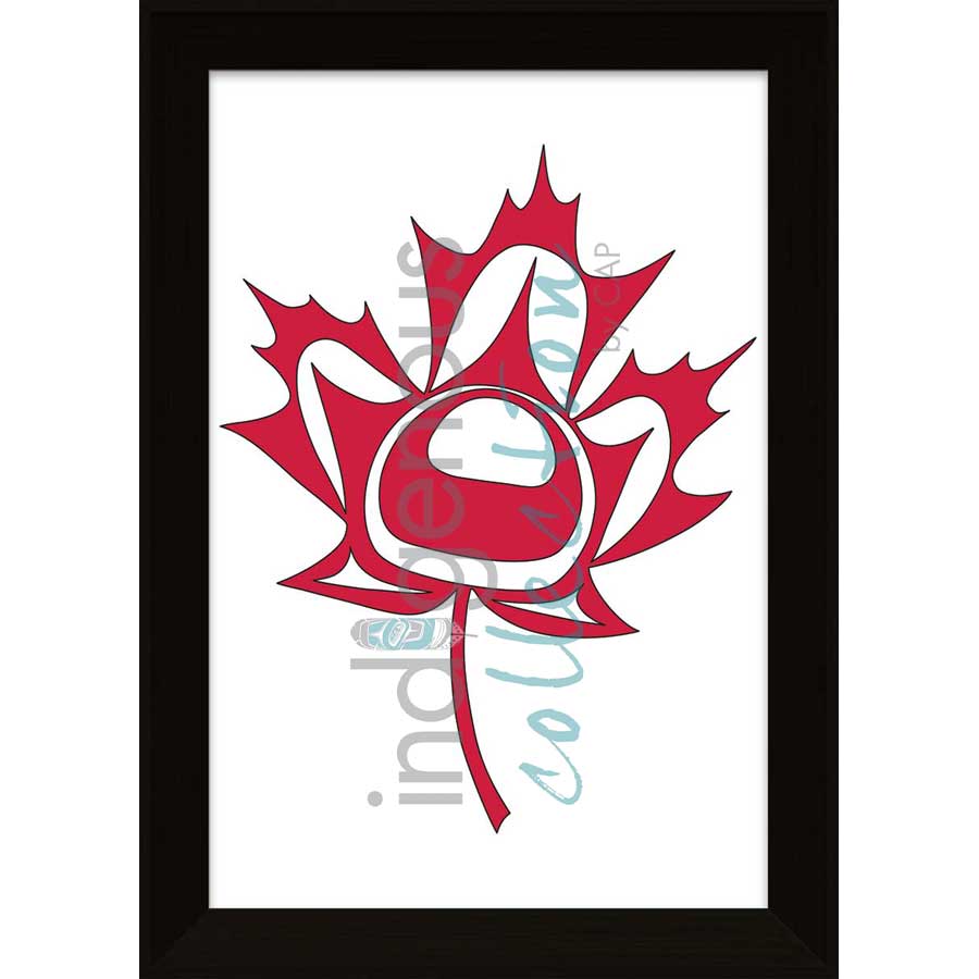 Oh Canada by artist Angela Kimble - Coast Salish / Nuu-Chah-Nulth. Indigenous Collection
