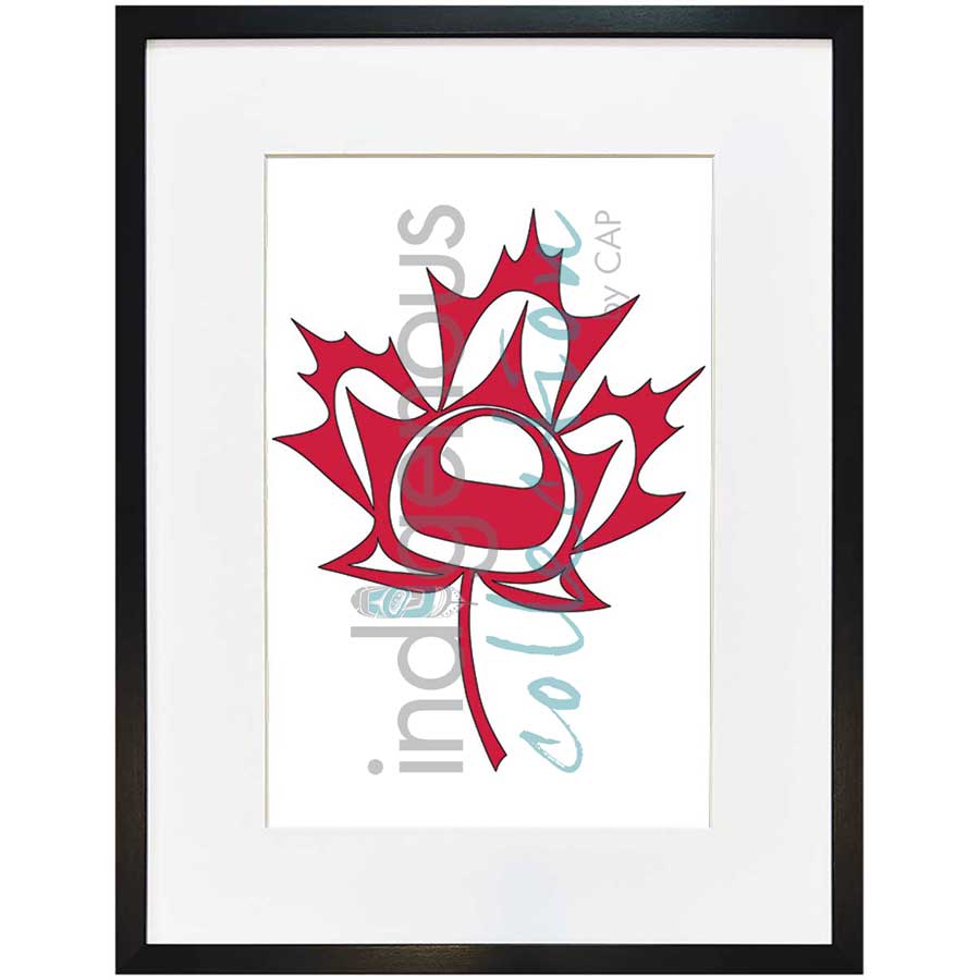 Oh Canada by artist Angela Kimble - Coast Salish / Nuu-Chah-Nulth. Indigenous Collection