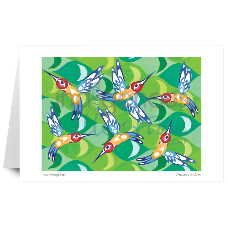 Hummingbirds by artist Brandon Gabriel