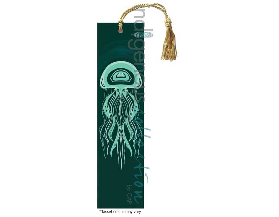 Jellyfish Bookmark by artist Jessica McCallum-Miller (Hlox Majagalee). Indigenous Collection.