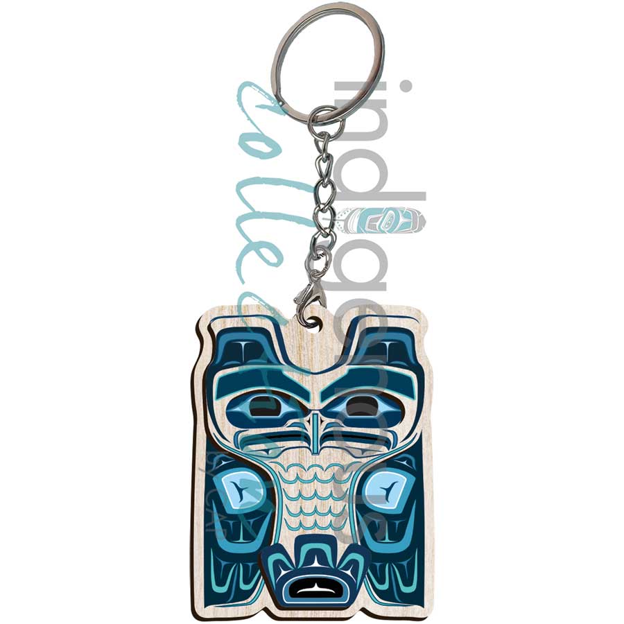 Haida Eagle III 3D Keychain by artist Clarence Mills. Indigenous Collection.