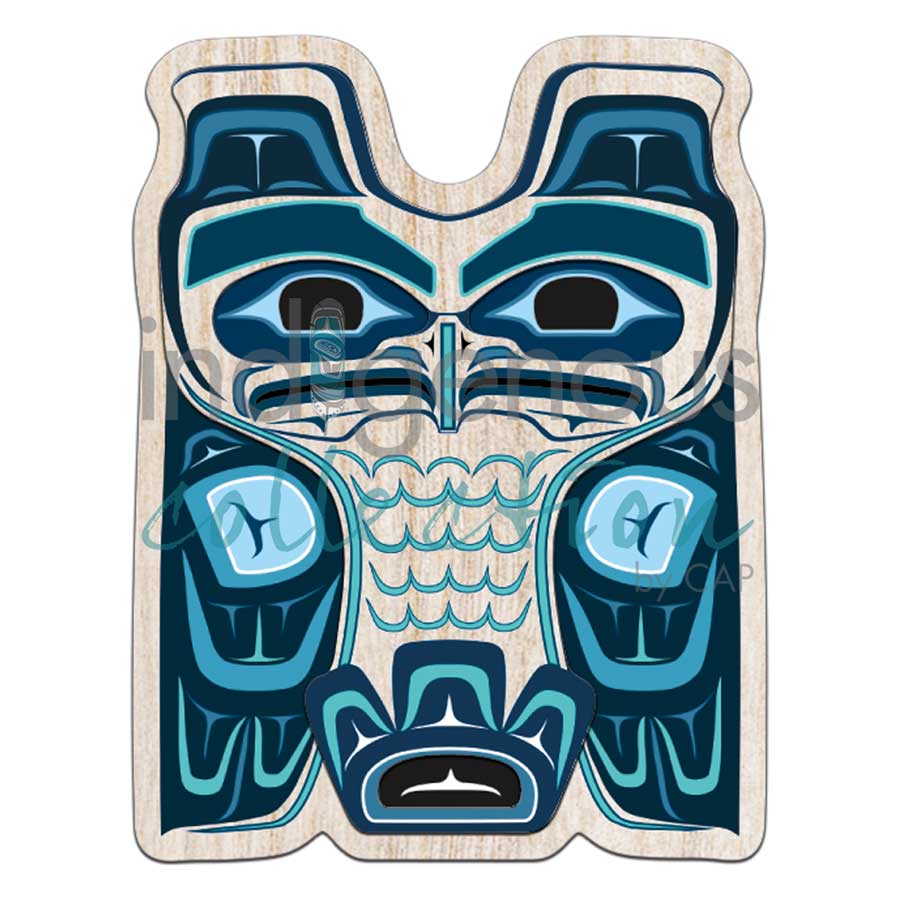 Haida Eagle III 3D Magnets by artist Clarence Mills. Indigenous Collection.