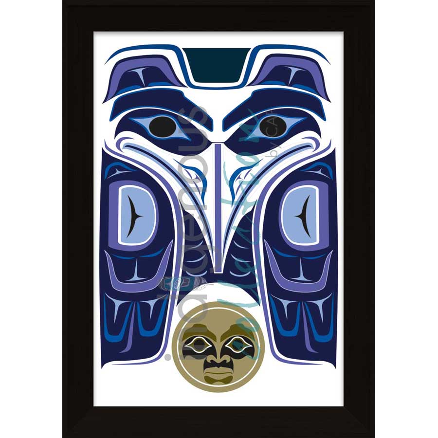 Haida Raven IV Framed and Drymount