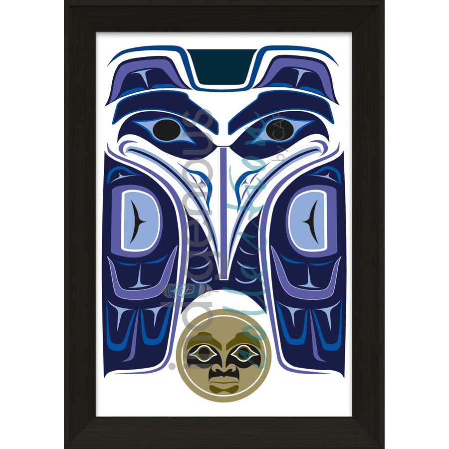 Haida Raven IV Framed and Drymount