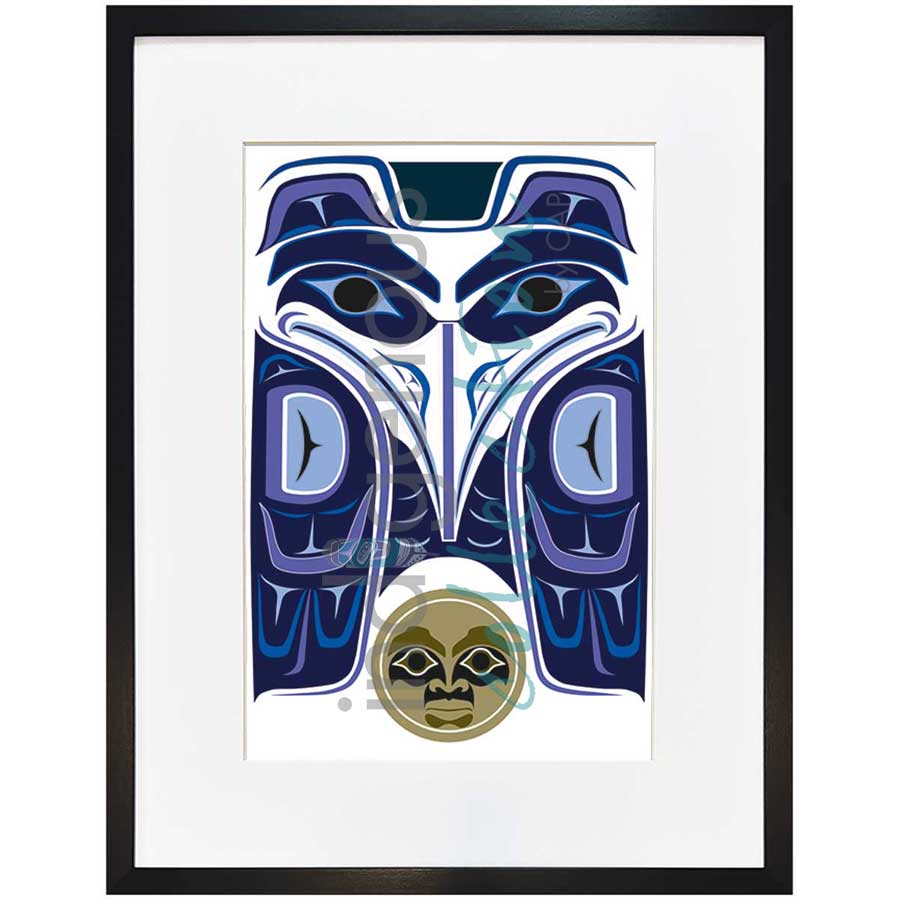 Haida Raven IV by artist Clarence Mills - Haida. Indigenous Collection